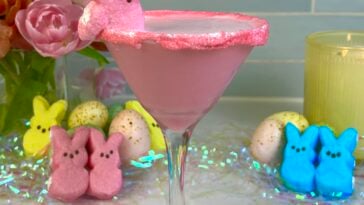Peeps Marshmallow Martini