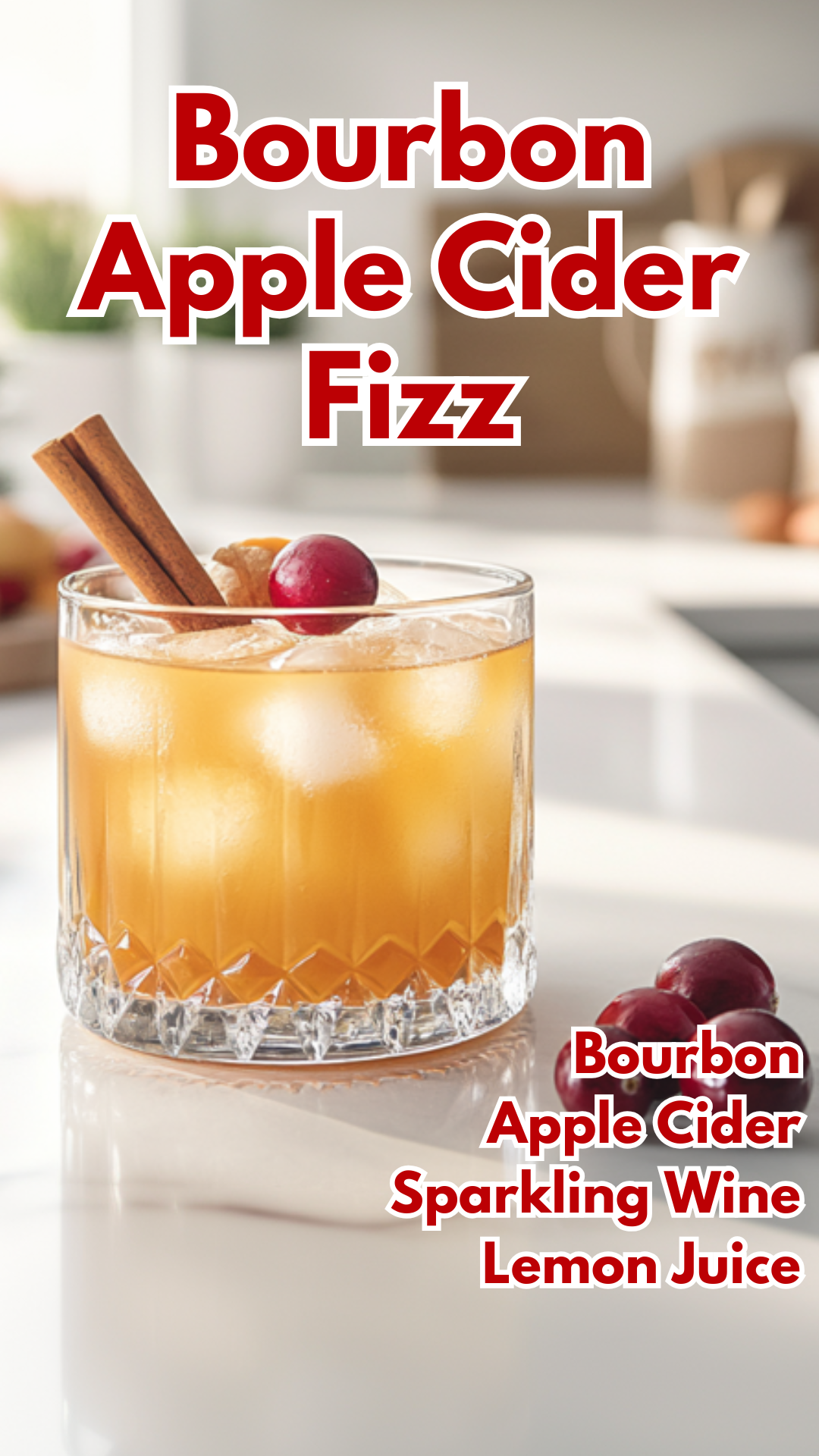 Bourbon Apple Cider Fizz 3 Bourbon Apple Cider Fizz