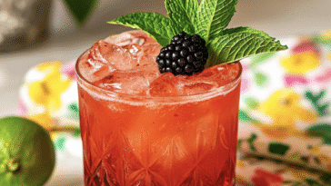Blackberry Champagne Mule
