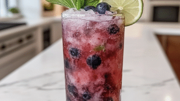 Blueberry Gin Mojito