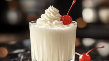 Cherry Almond Snow Cocktail