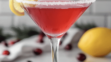Cranberry Lemon Drop Martini