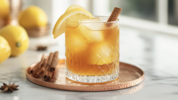 Fall Spiced Whiskey Sour