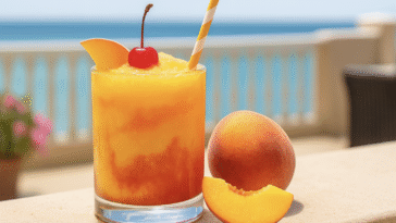 Frozen Peach Fizz
