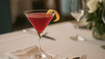 Ginger Hibiscus Martini