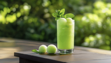 Honeydew MInt Vodka Splash