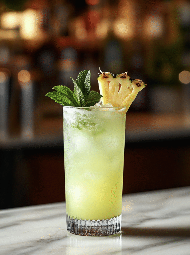Pineapple Mint Cooler Mocktail