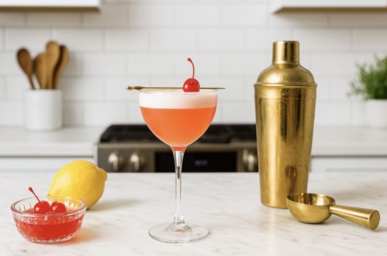 Pink Lady Mocktail 1 Pink Lady Mocktail