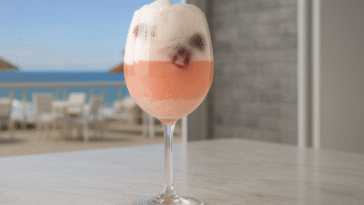 Raspberry Wine Float