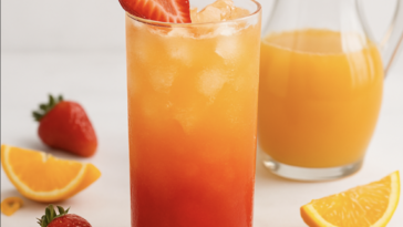 Strawberry Orange Mango Mocktail