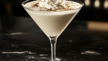 White Chocolate Eggnog Martini