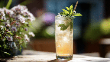 White Peach Vodka Fizz